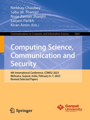 cover image of Computing Science, Communication and Security